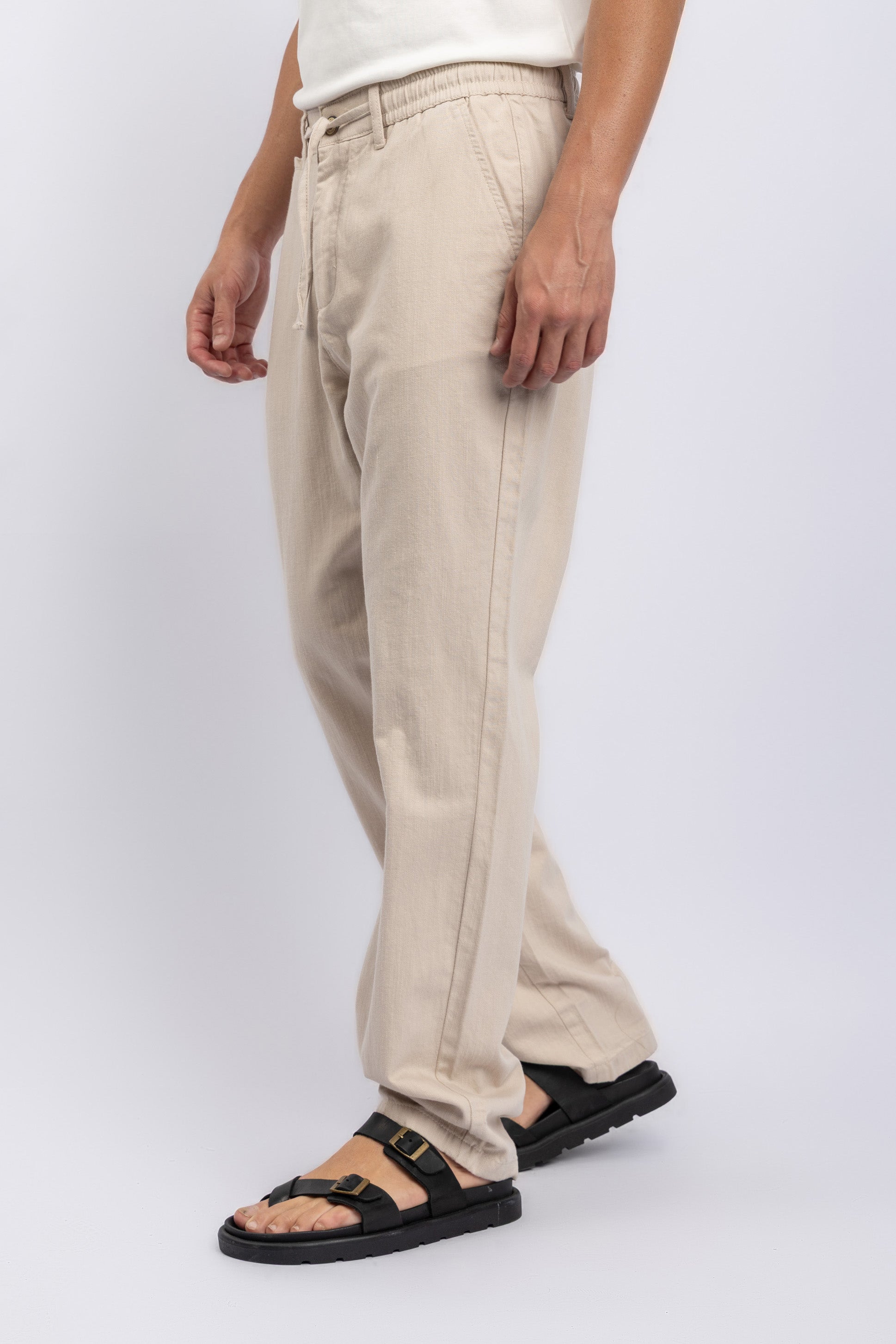 LINEN CASUAL PANTS Secondary image