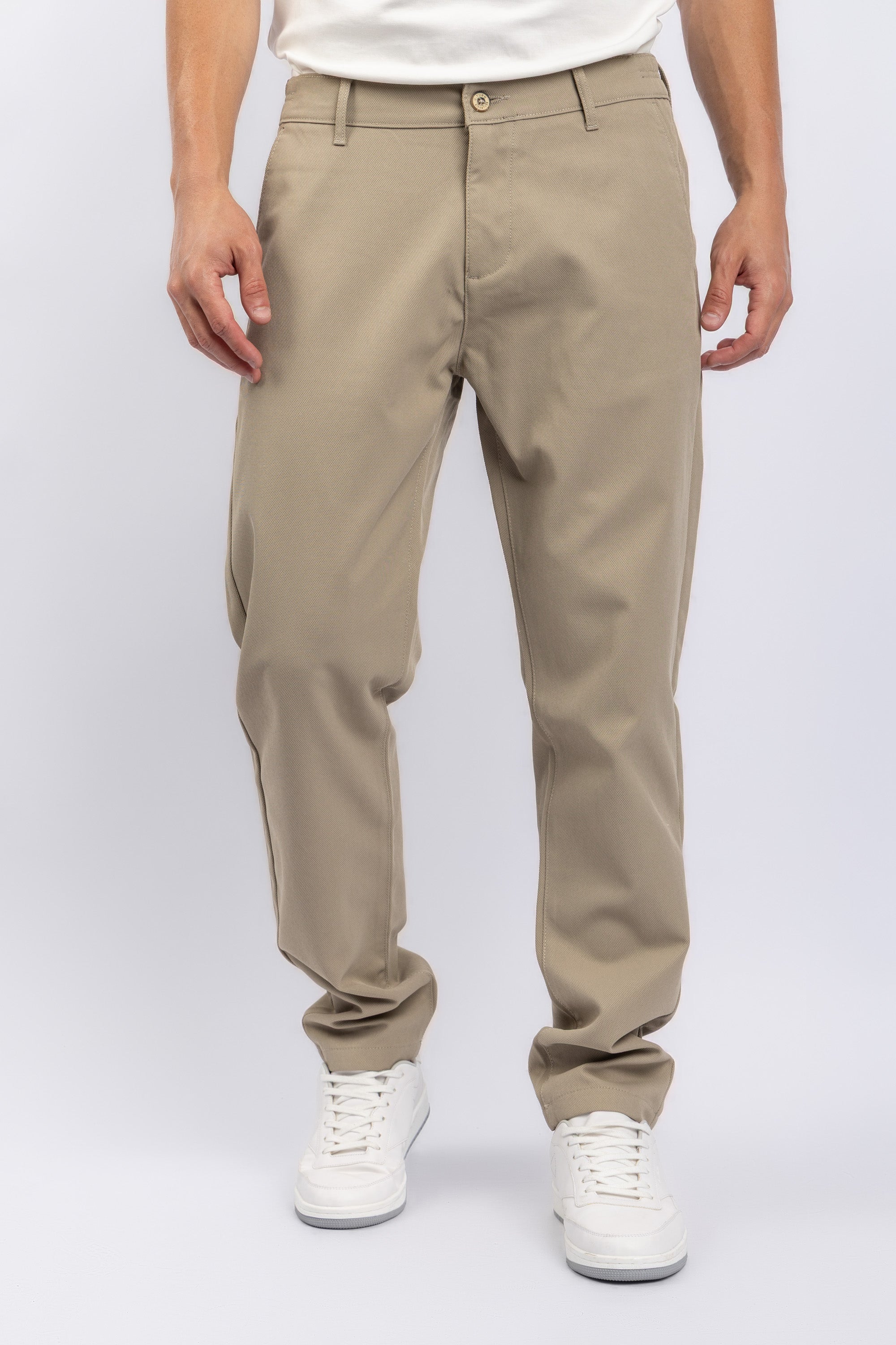 SLIM FIT GABARDINE PANTS Secondary image
