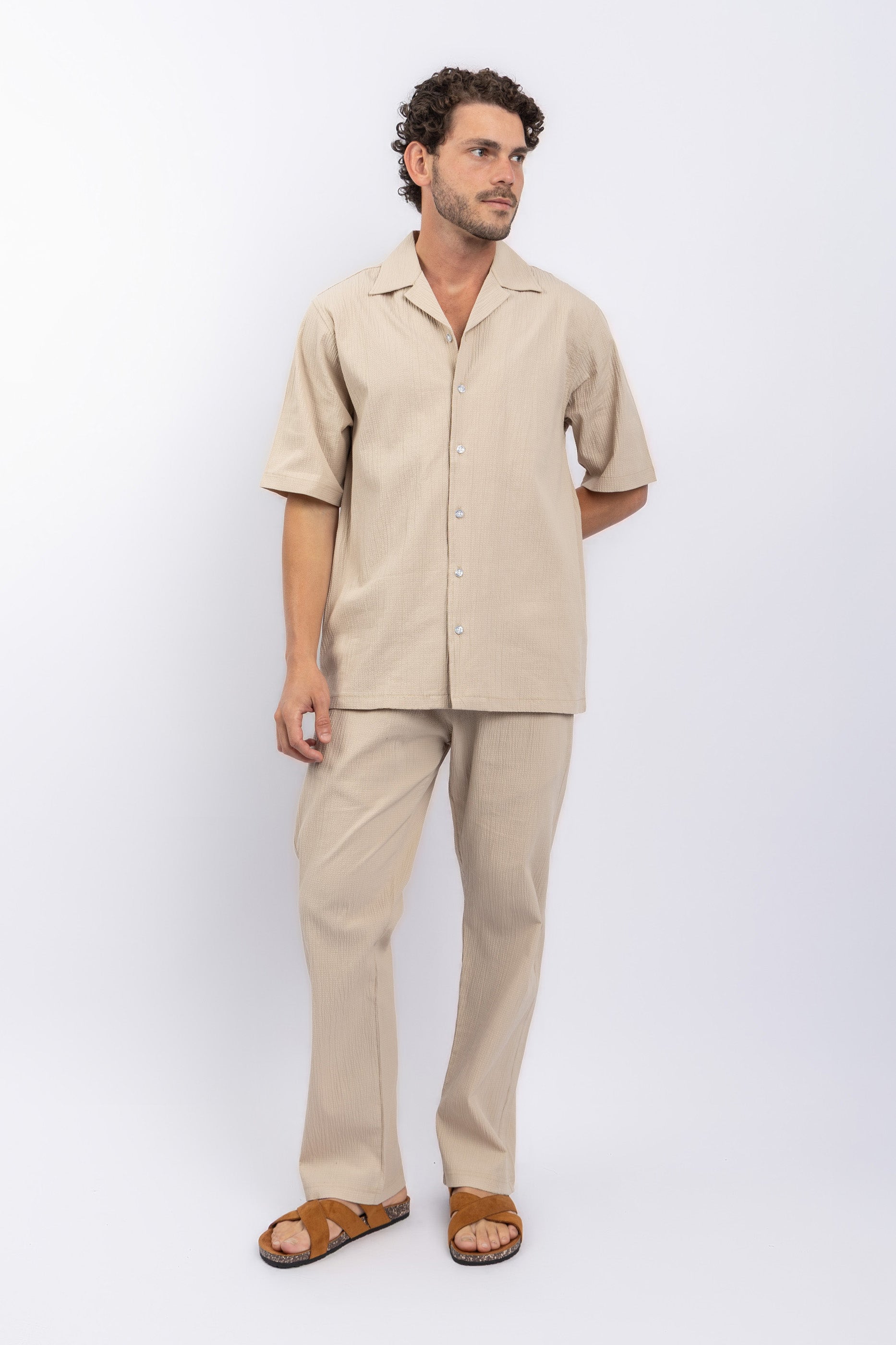 SHORT SLEEVE SHIRT SET W PANTS Secondary image
