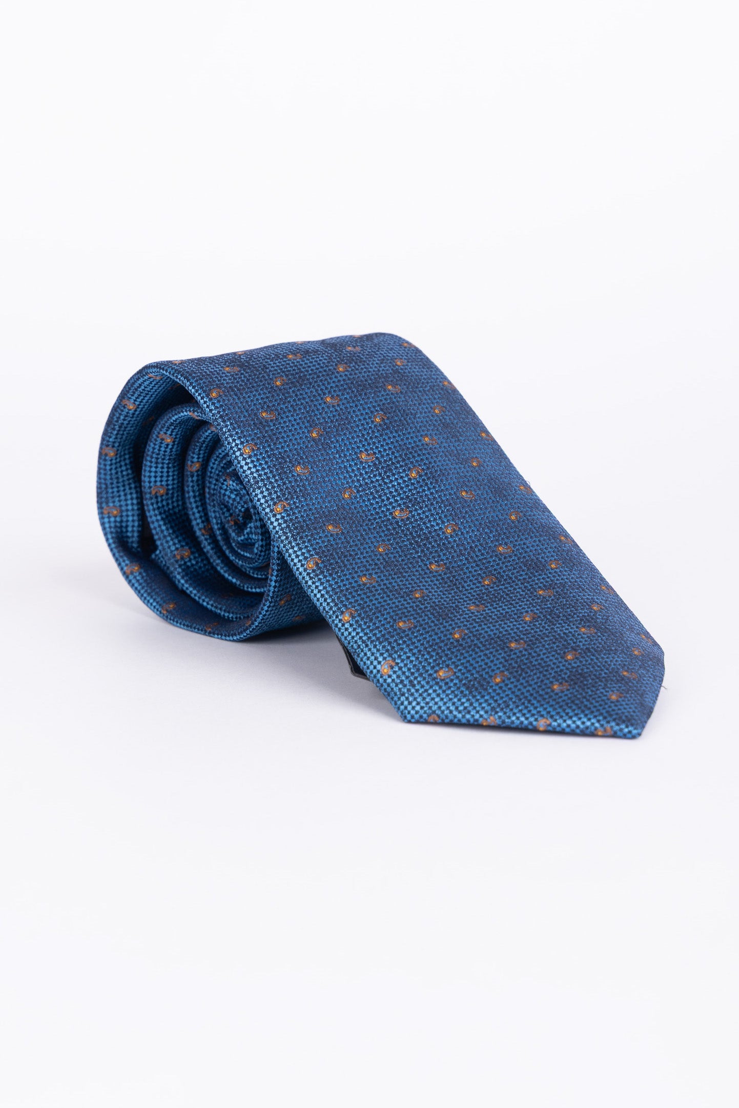 TIE WITH POCKET SQUARE 7.5CM الصورة الثانوية
