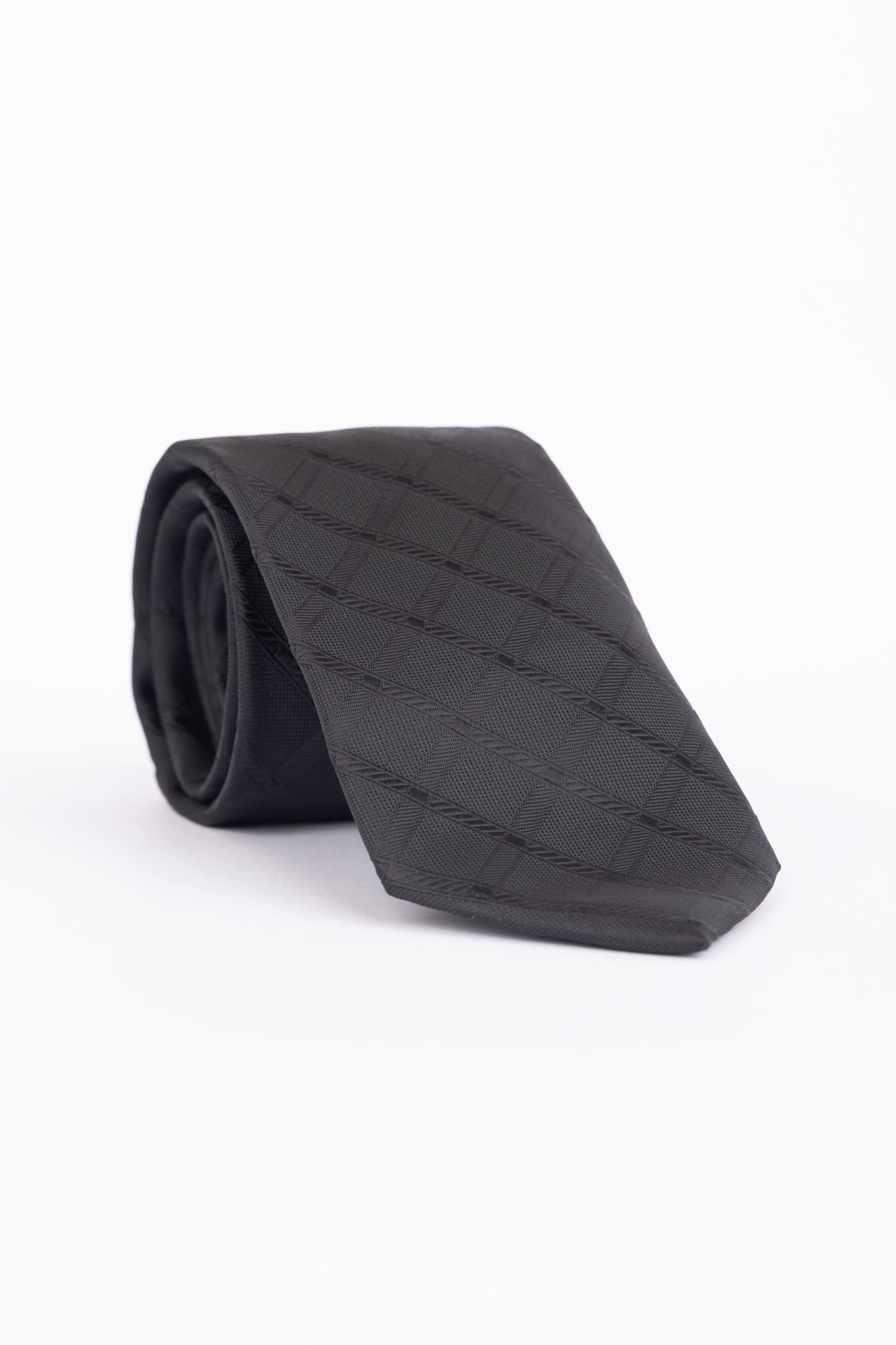 TIE WITH POCKET SQUARE 7.5CM الصورة الثانوية