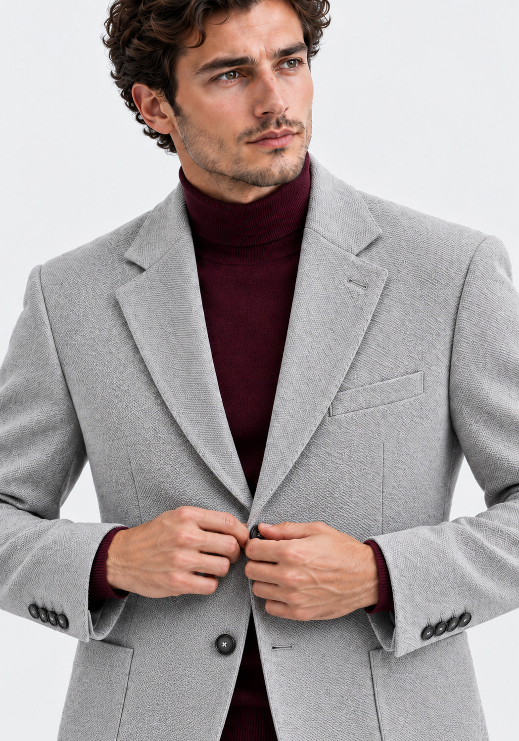 FORMAL NOTCH LAPEL 2V BLAZER الصورة الثانوية