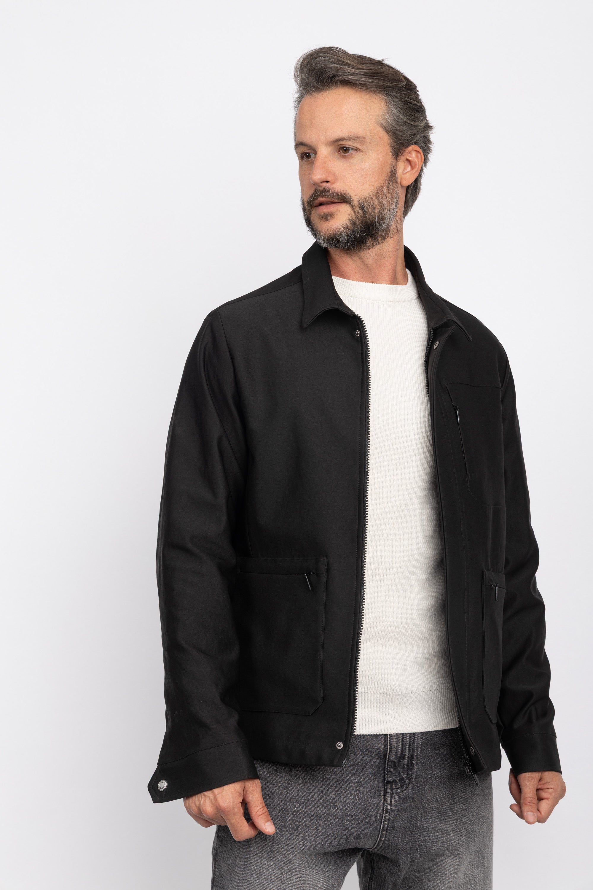 SHIRT COLLAR  CASUAL JACKET الصورة الثانوية