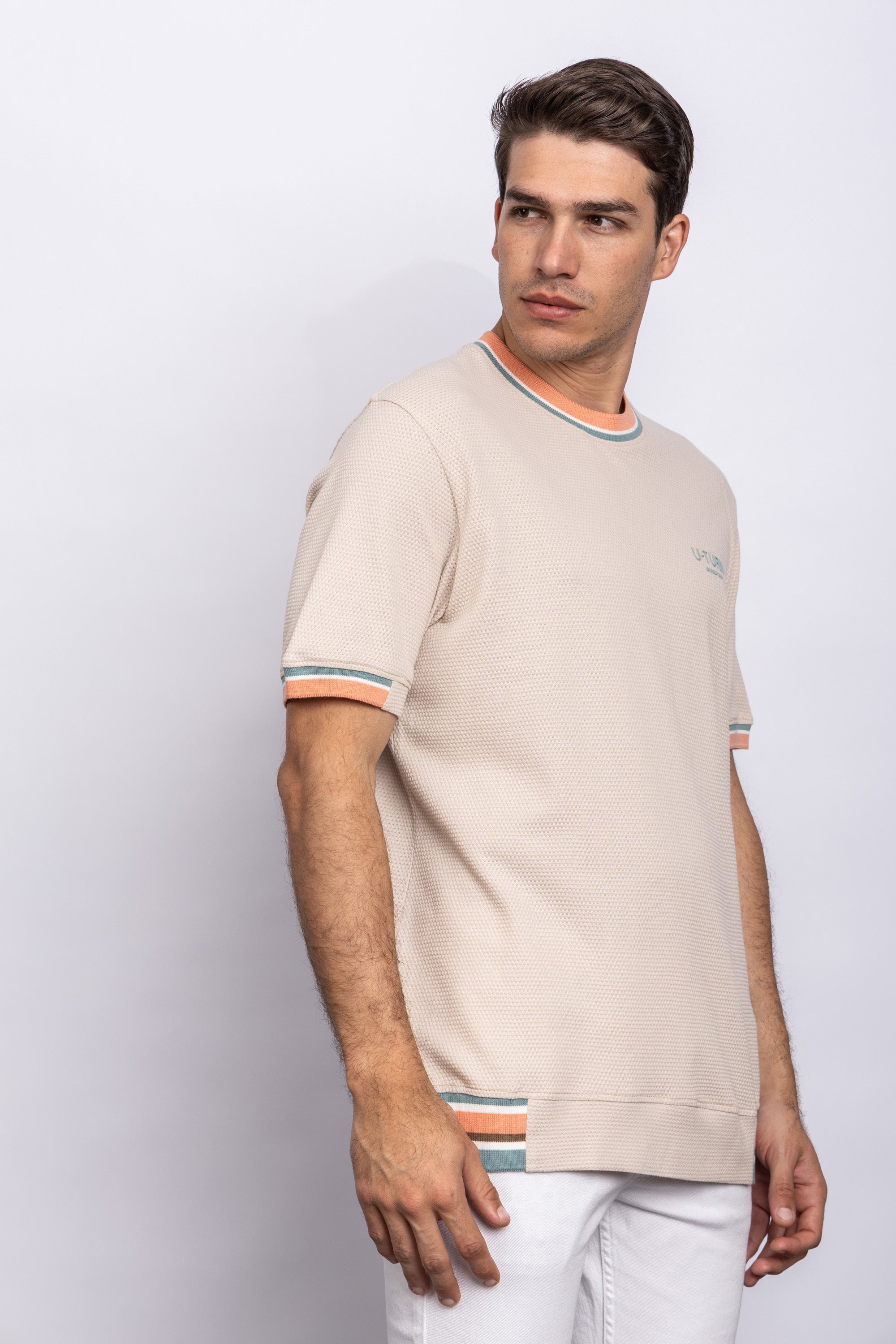ROUND NECK CASUAL T-SHIRT الصورة الثانوية