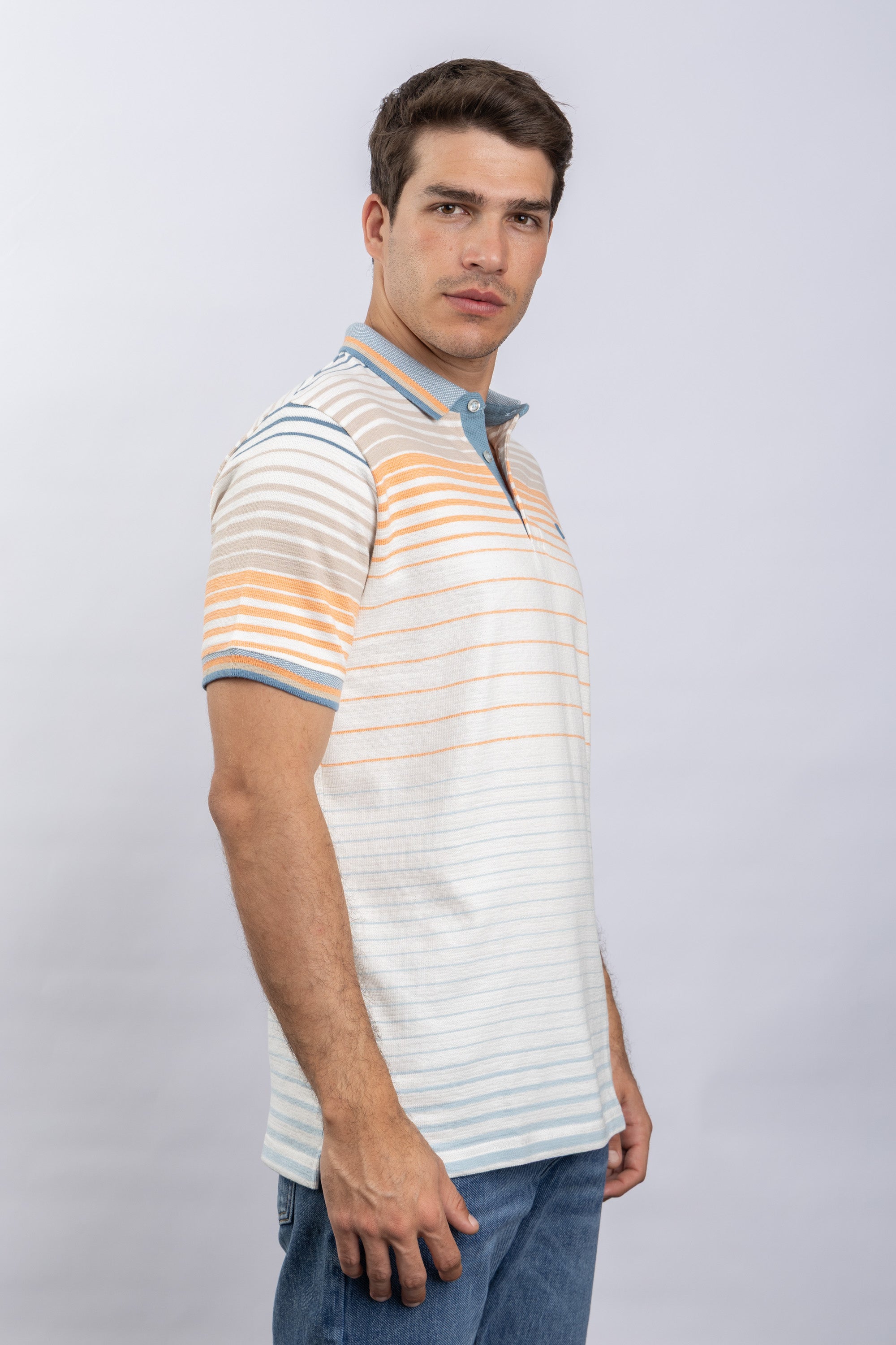 CASUAL POLO SHIRT - D AQUA الصورة الثانوية