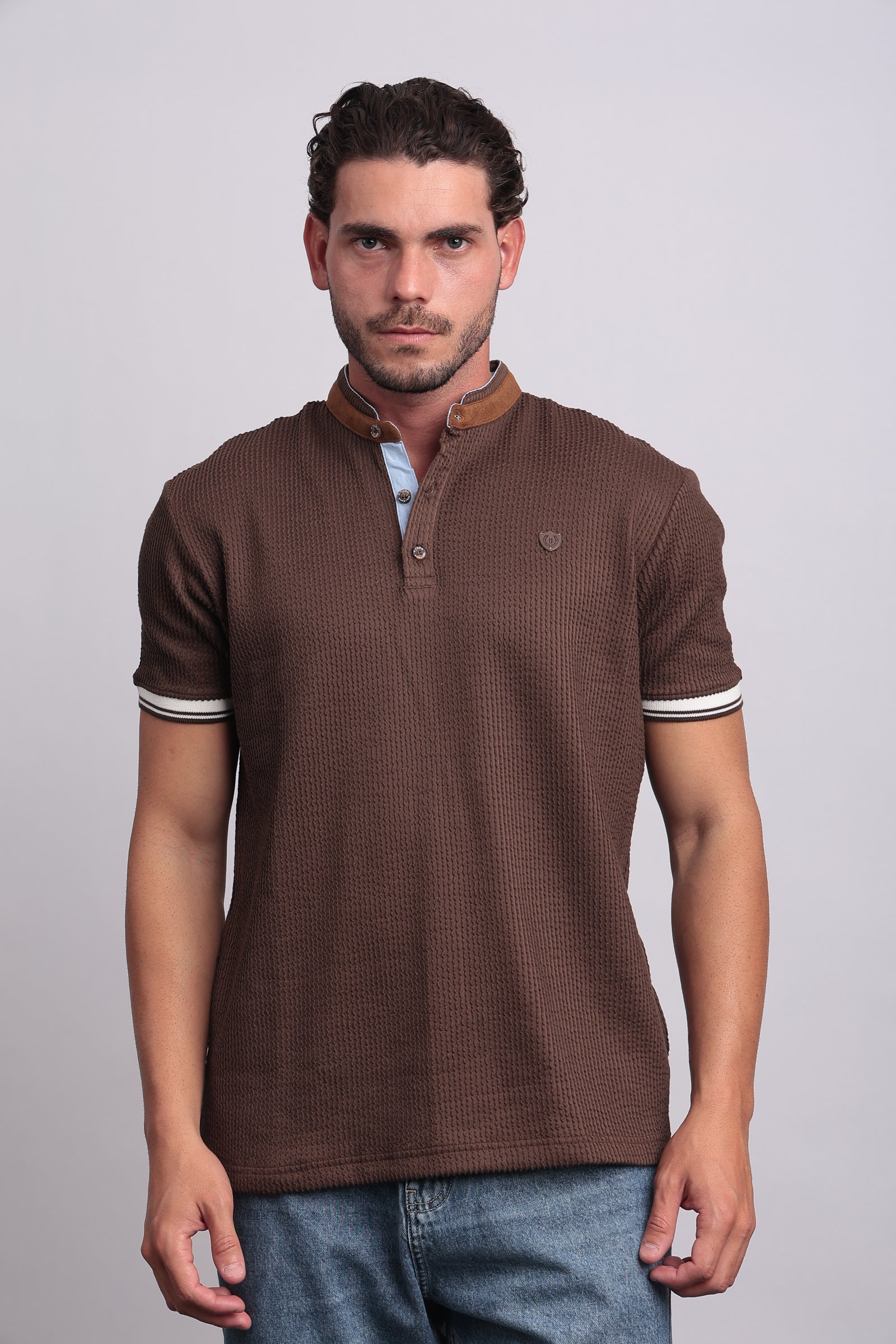 CASUAL HALF NECK POLO SHIRT Secondary image