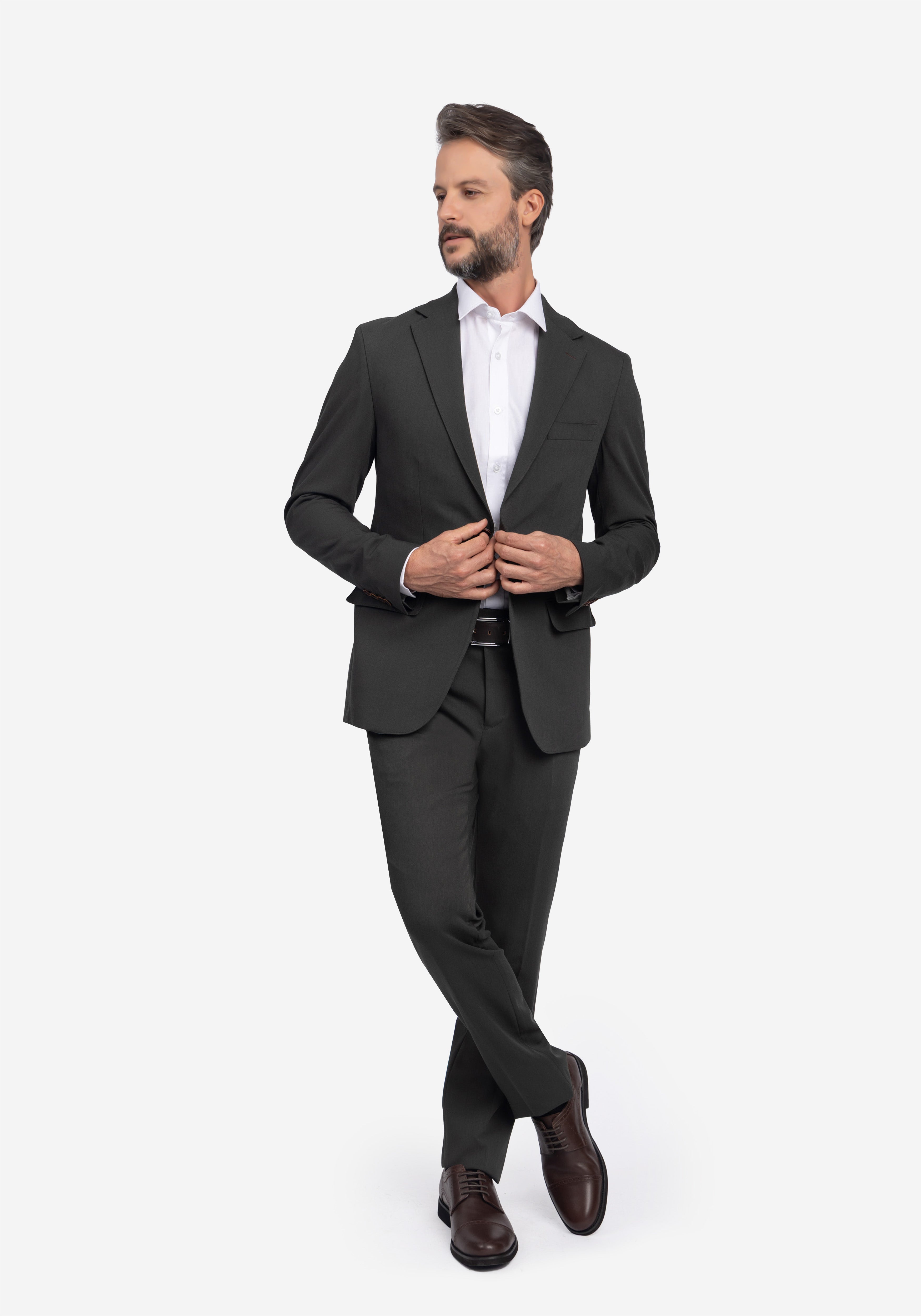 FORMAL NOTCH LAPEL 2PC 2V SUIT الصورة الثانوية